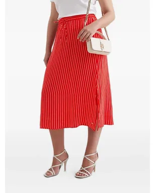 Tommy Hilfiger ストライプ柄サイドスリットスカート - サムネイル1