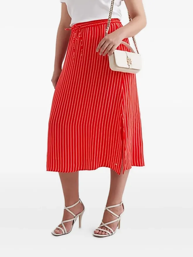 Tommy Hilfiger Tommy Hilfiger ストライプ柄サイドスリットスカートの商品画像