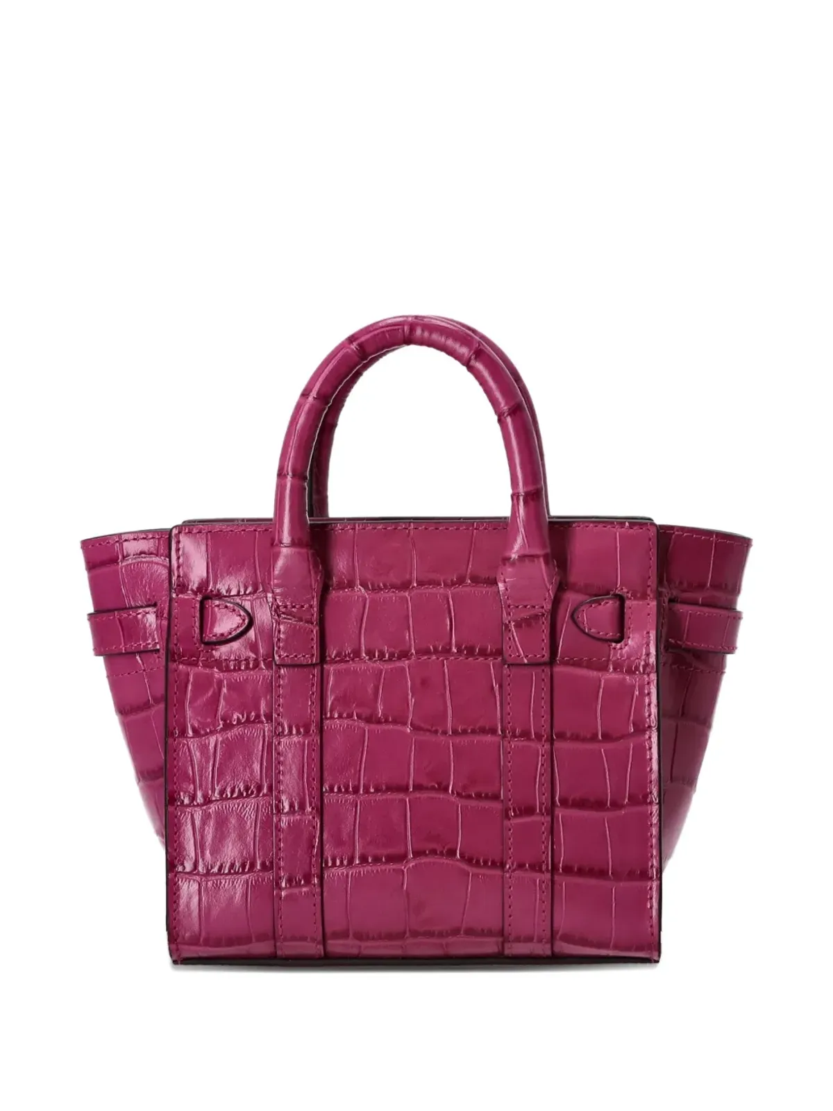 Mulberry Bayswater クロコダイルエフェクト レザー トートバッグ ピンク - 画像2
