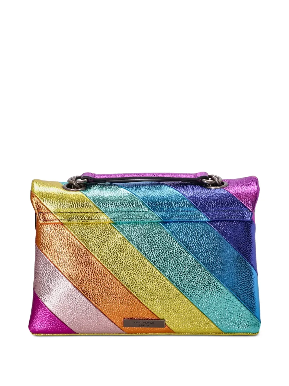 Kurt Geiger London レインボーストライプ チェーンショルダーバッグ - ピンク - 画像2
