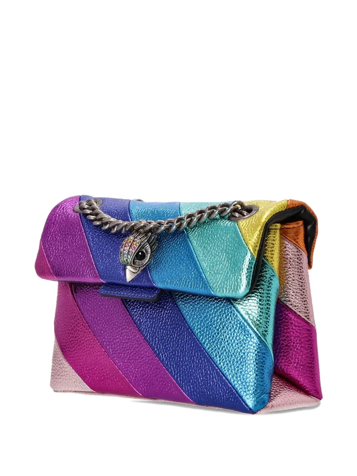 Kurt Geiger London ストライプ柄チェーンストラップ クロスボディバッグ - 画像3