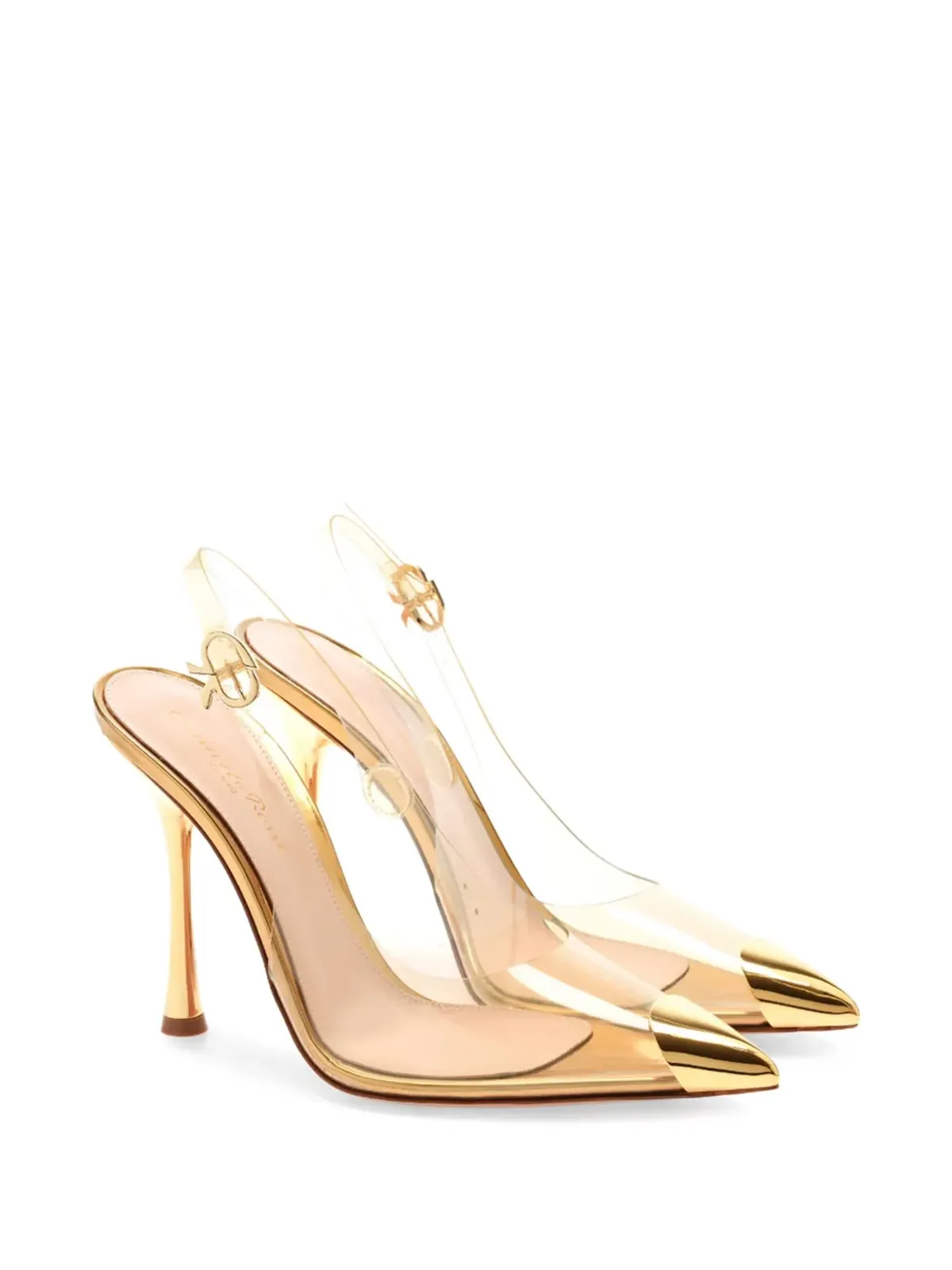 Gianvito Rossi ダイアナ ヒールパンプス ゴールド - 画像2