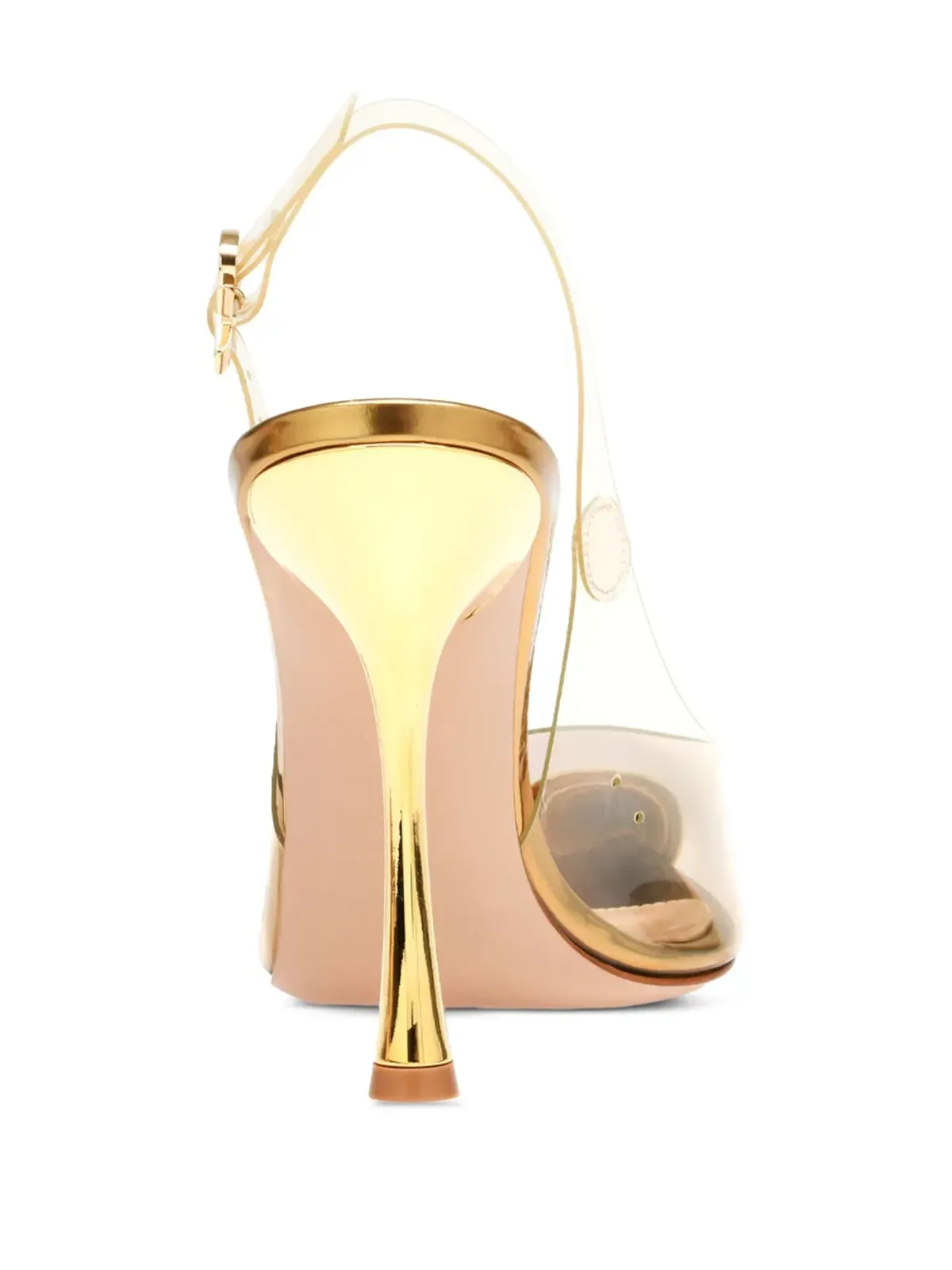 Gianvito Rossi ダイアナ ヒールパンプス ゴールド - 画像3