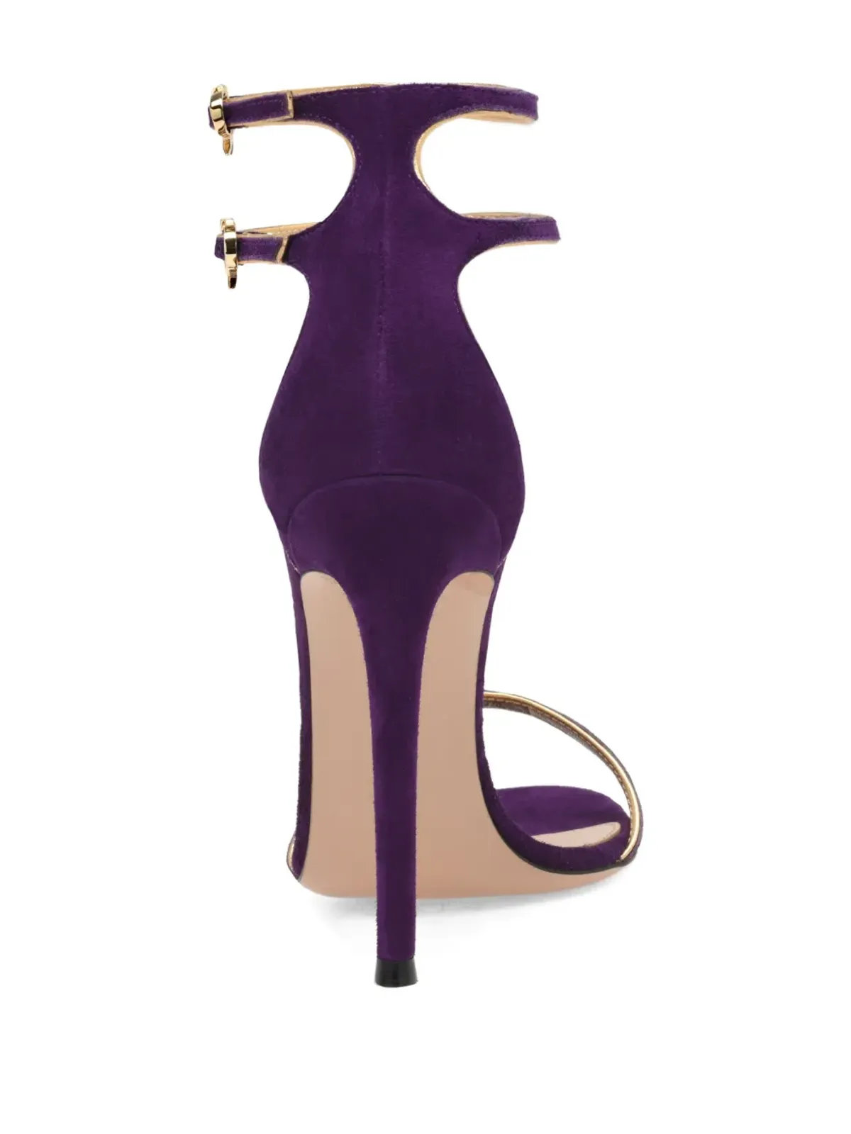 Gianvito Rossi ヴィクトリーヌ 115mm ダブルバックル ヒールサンダル - 画像3