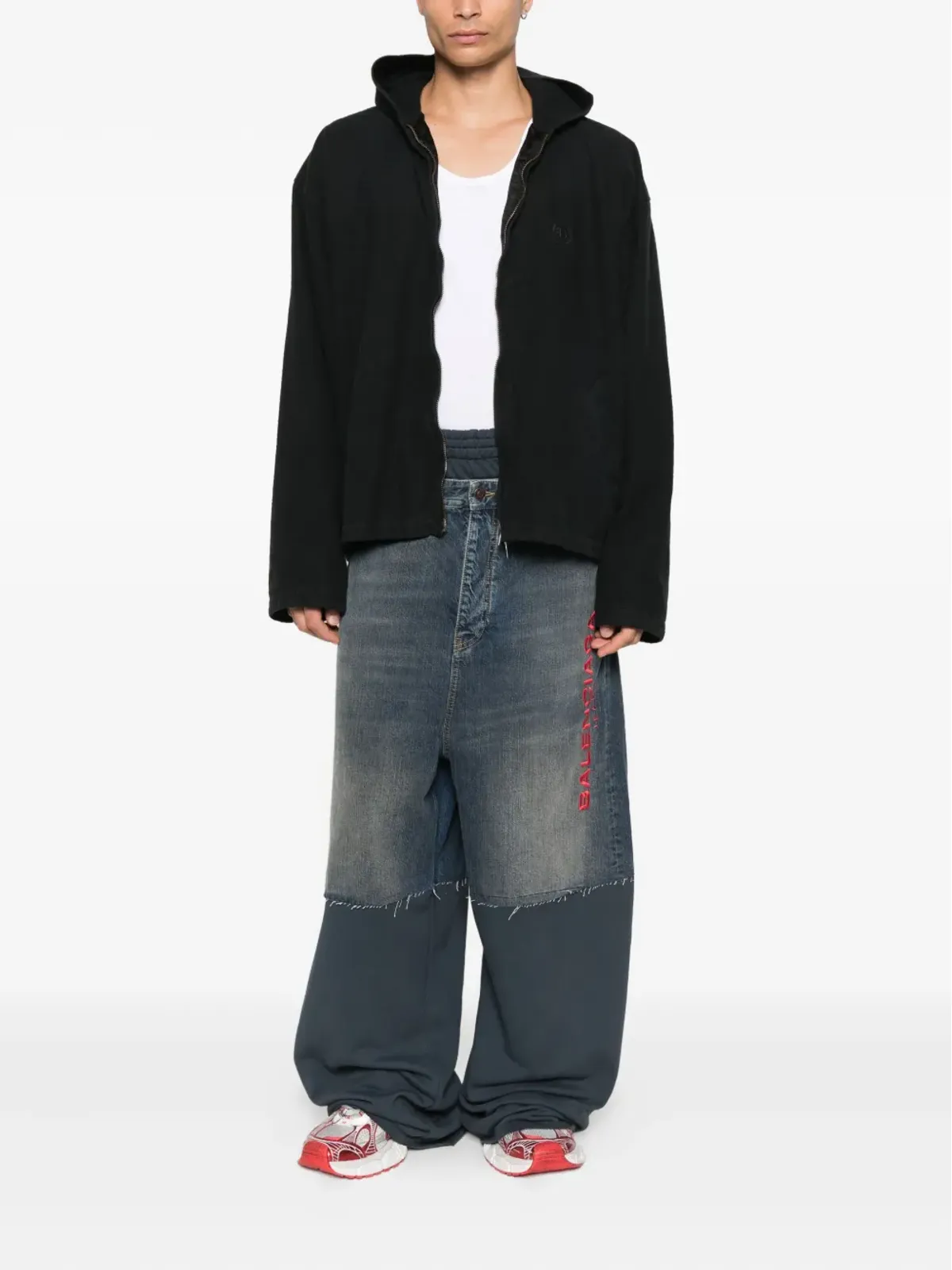 Balenciaga 刺繍パッチワークパンツ - 画像2