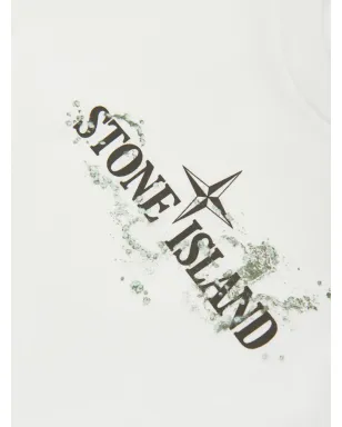 Stone Island Junior コンパスロゴプリントTシャツ - サムネイル4