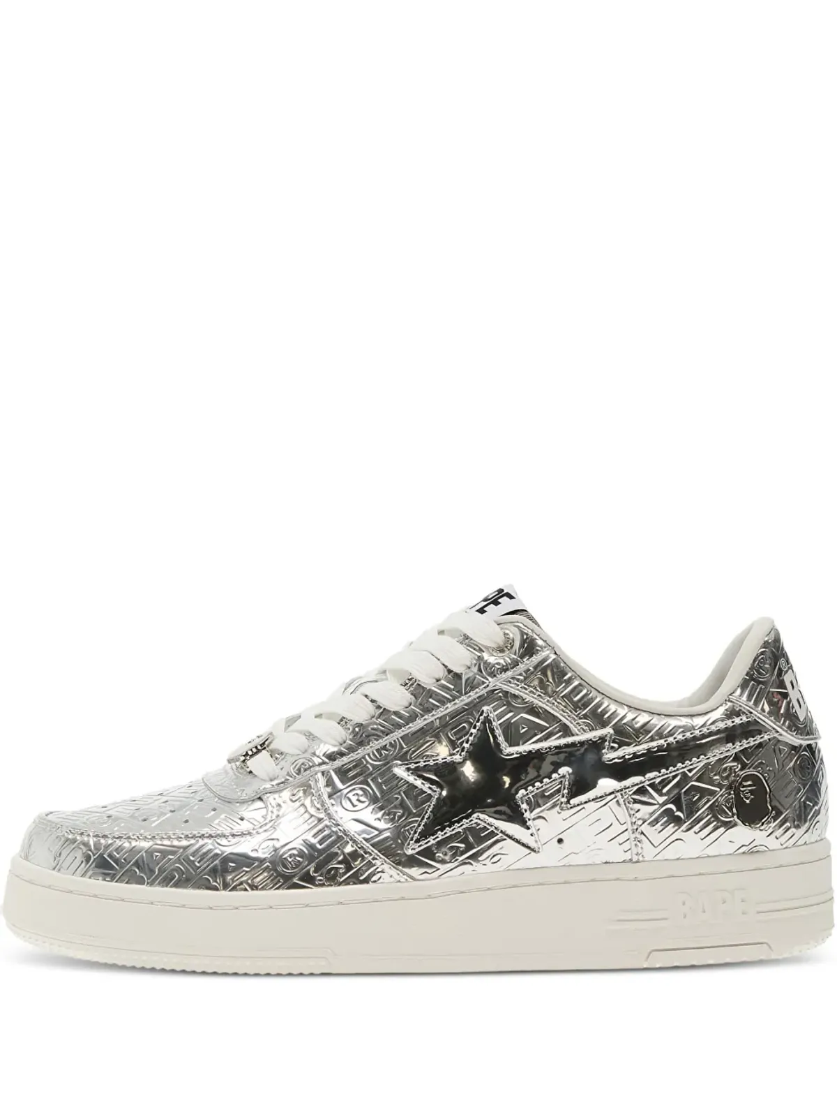 A BATHING APE® ロゴパッチ ローカットスニーカー - 画像1