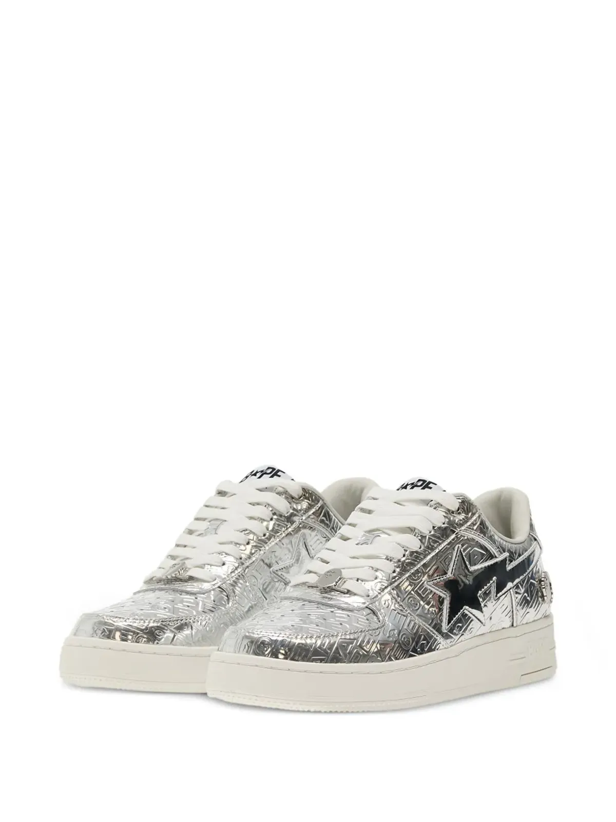 A BATHING APE® ロゴパッチ ローカットスニーカー - 画像2