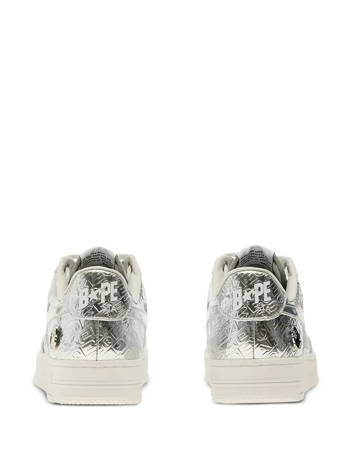A BATHING APE® ロゴパッチ ローカットスニーカー - 画像3