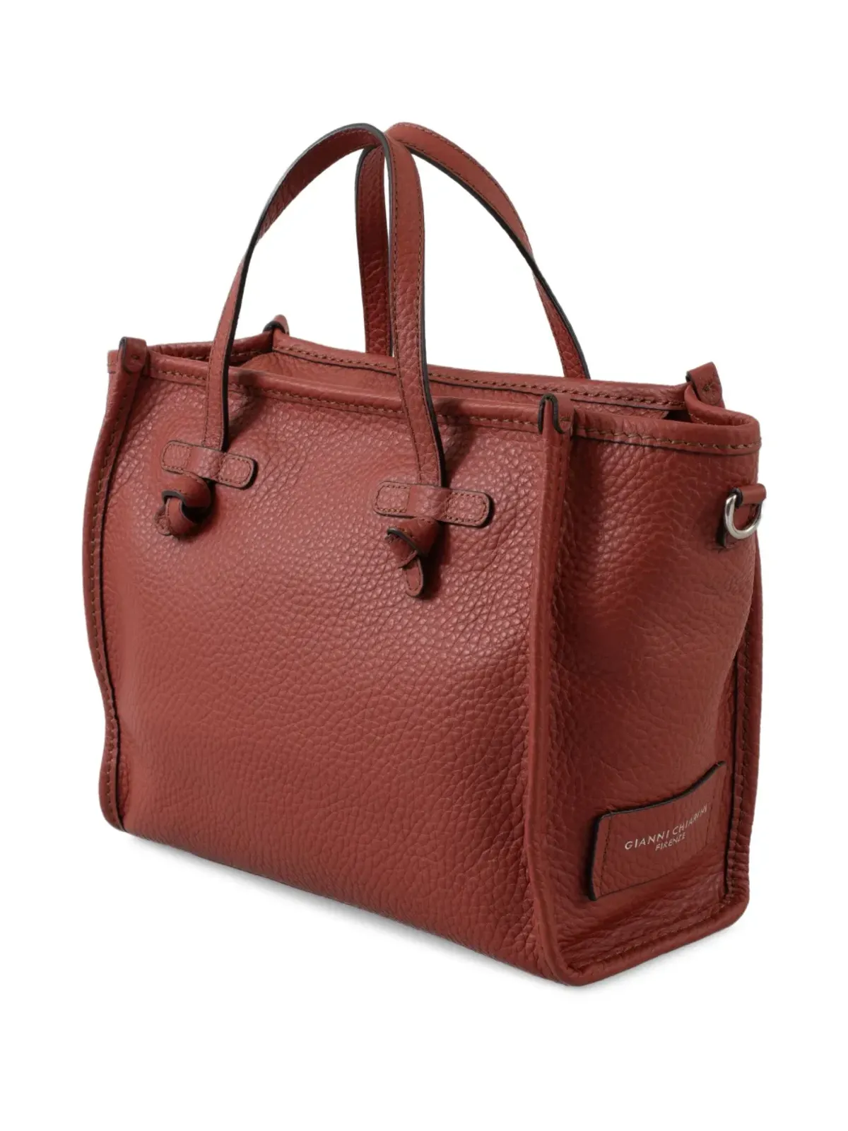 GIANNI CHIARINI 結び目レザートートバッグ - 画像3