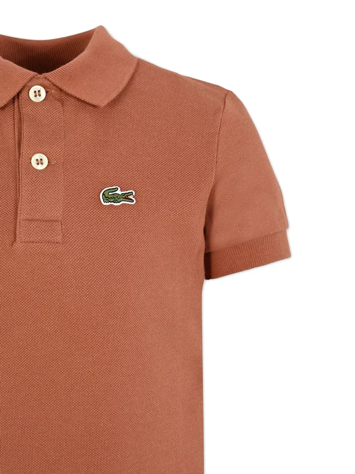 Lacoste Kids ロゴ刺繍入り半袖ポロシャツ - 画像3