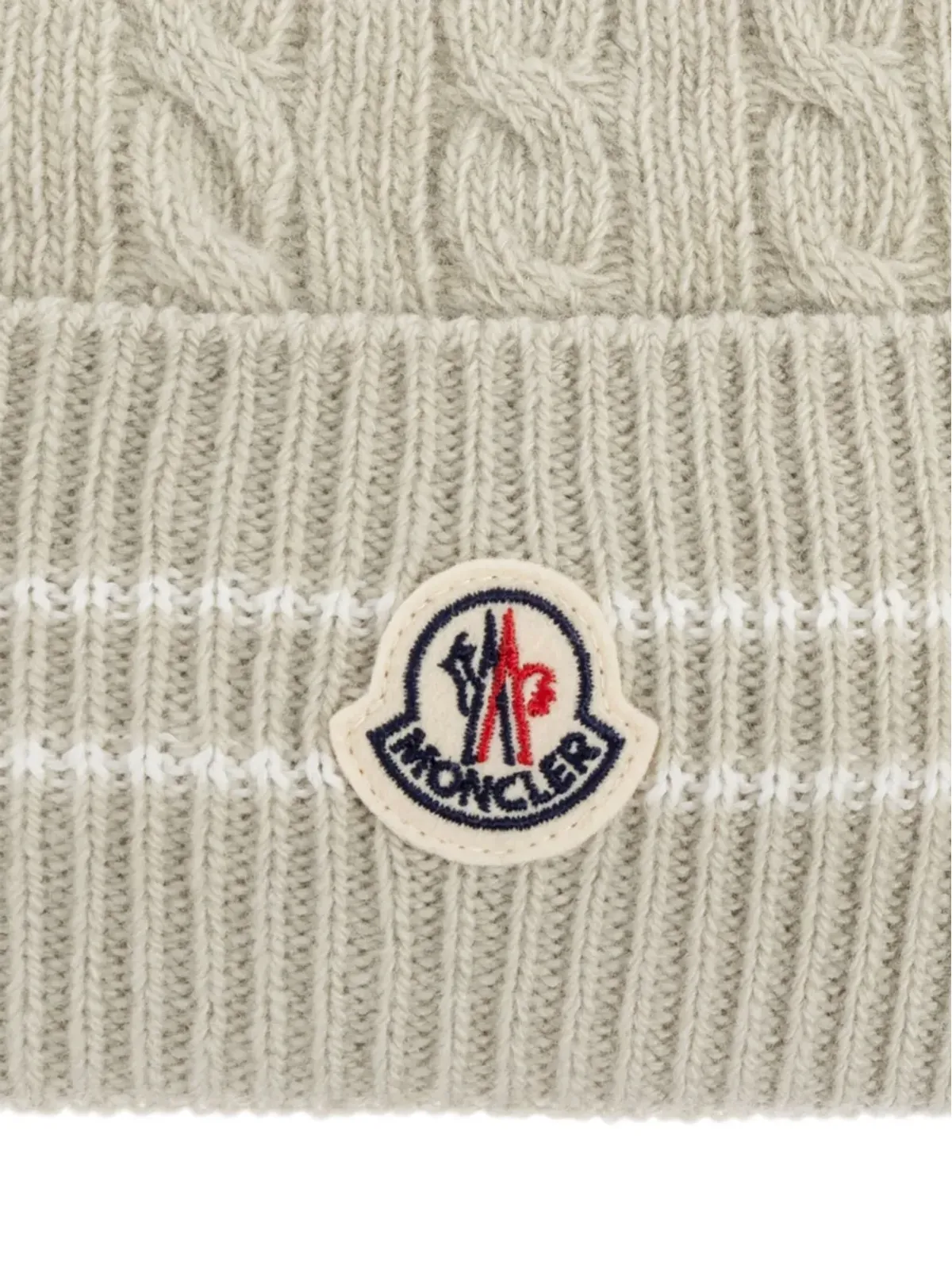 Moncler Enfant ケーブル編みニット帽 - 画像4