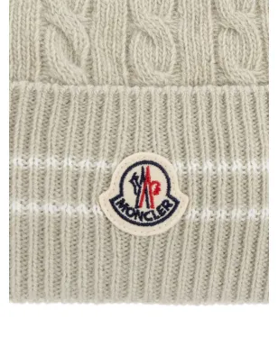 Moncler Enfant ケーブル編みニット帽 - サムネイル4