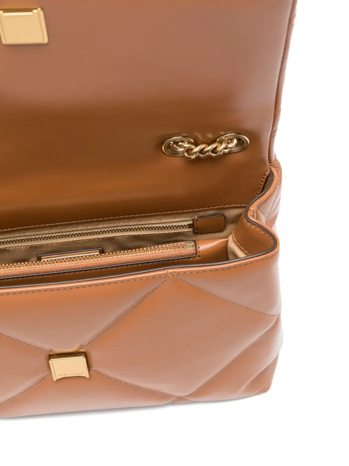 Tory Burch Kira ダイヤモンドキルティング レザー ショルダーバッグ - 画像5