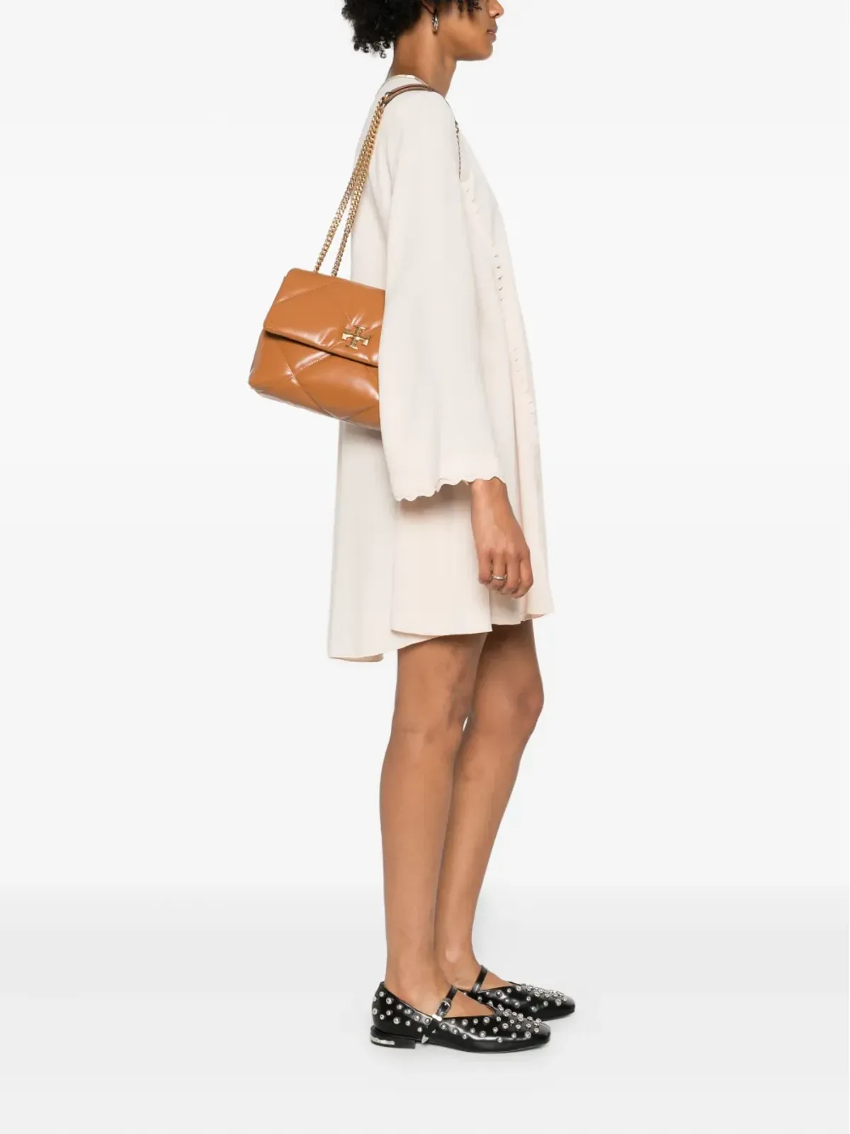 Tory Burch Kira ダイヤモンドキルティング レザー ショルダーバッグ - 画像2
