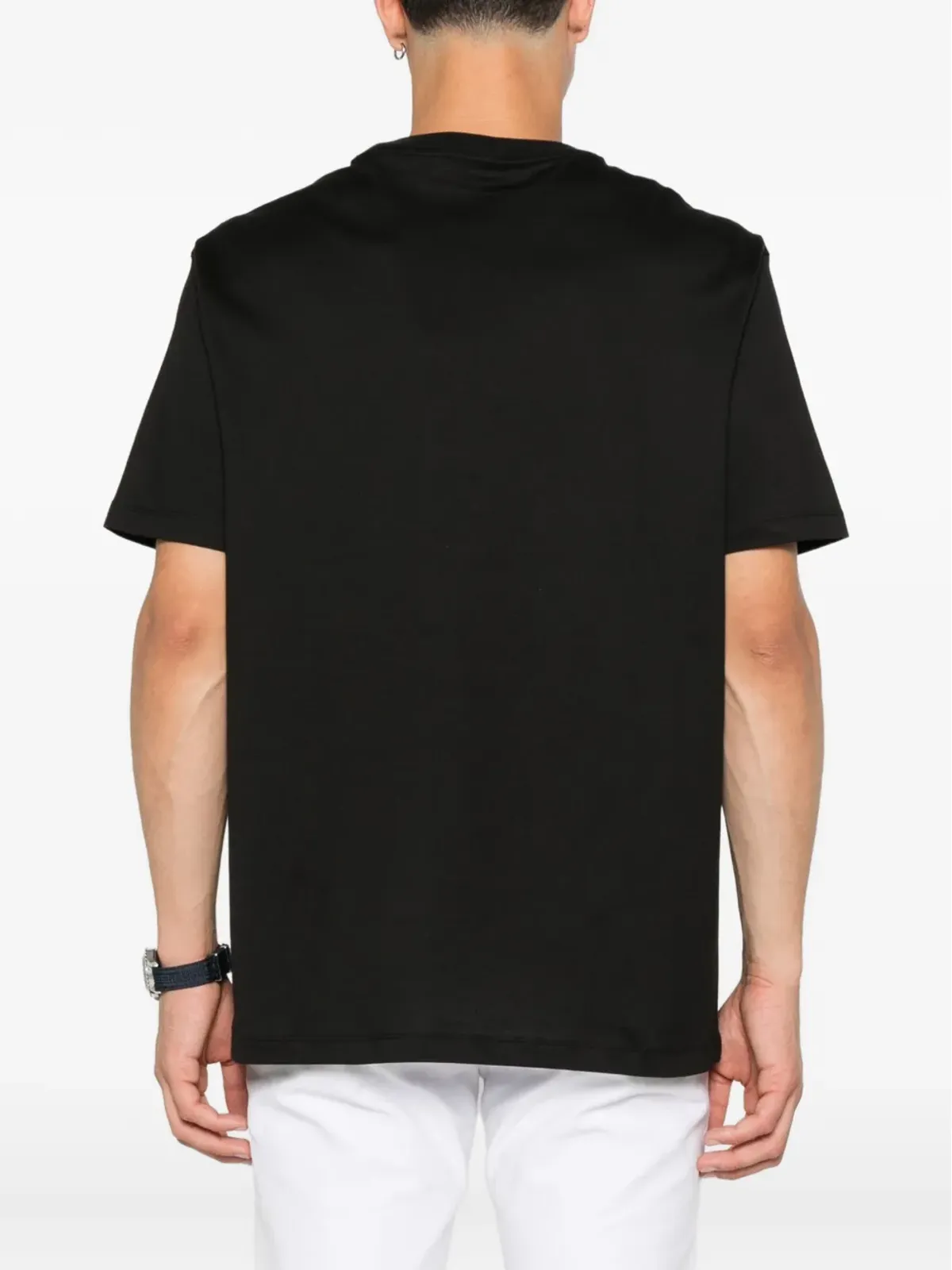 Paul & Shark ロゴディテール コットン Tシャツ - ブラック - 画像3