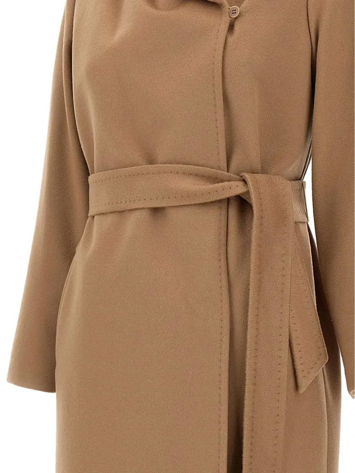Max Mara ベルト付きウール ダブルブレストコート - 画像5