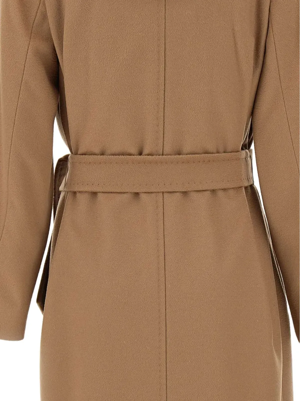 Max Mara ベルト付きウール ダブルブレストコート - 画像4