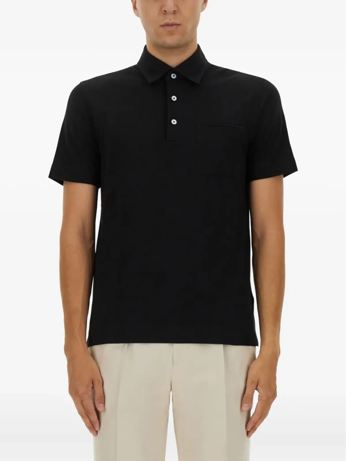 Zegna 胸ポケット付きポロシャツ - 画像1