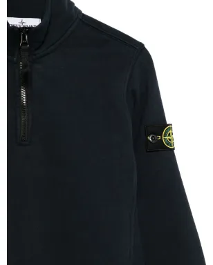 Stone Island Junior コンパスパッチ・ハーフジップ・スウェットシャツ - サムネイル3