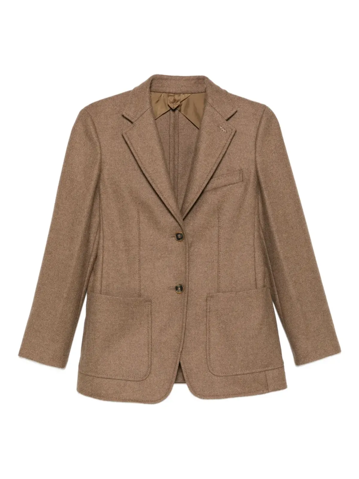 Max Mara パッチポケット ノッチドジャケット（ブラウン） - 画像1