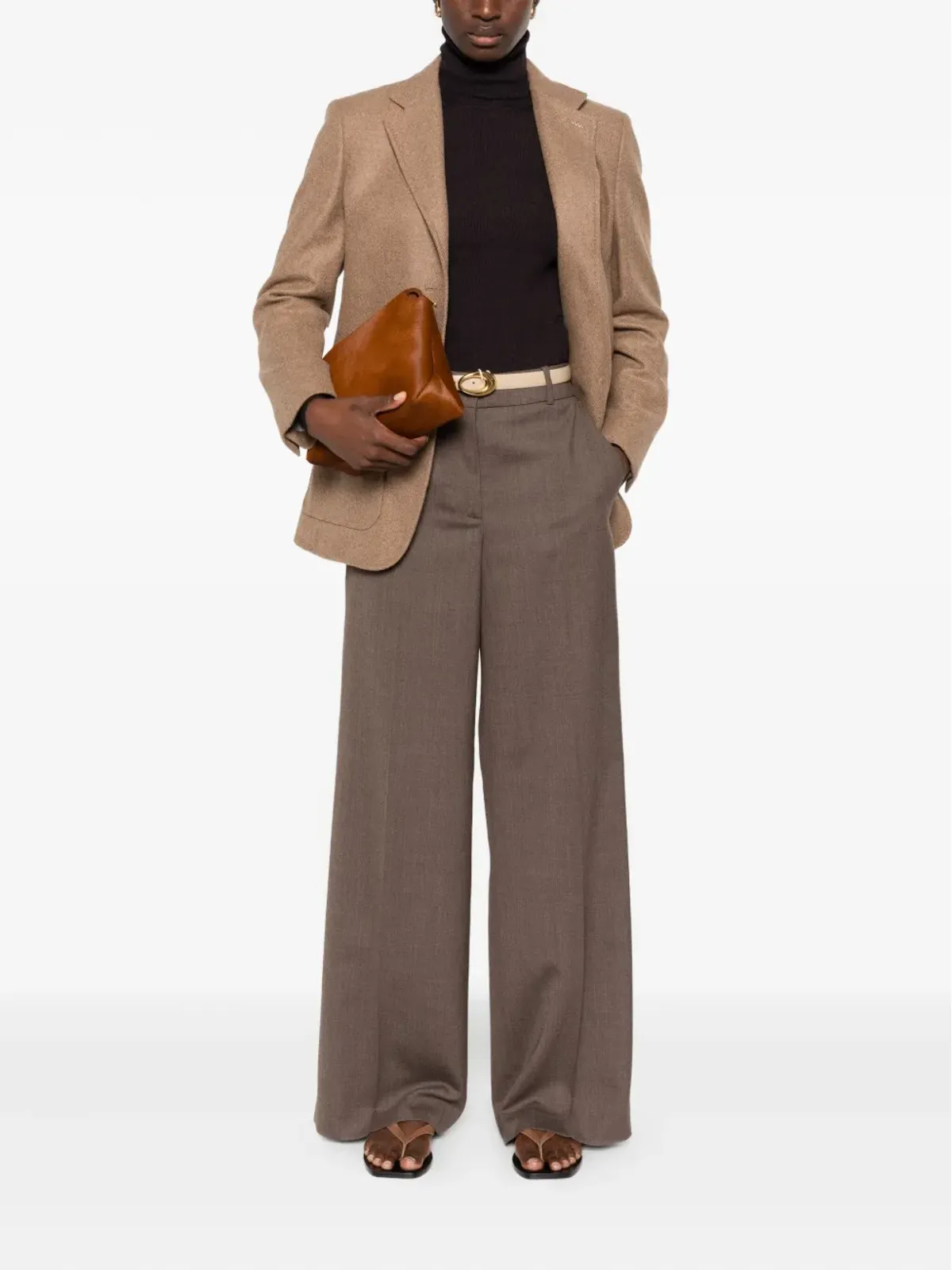 Max Mara パッチポケット ノッチドジャケット（ブラウン） - 画像2