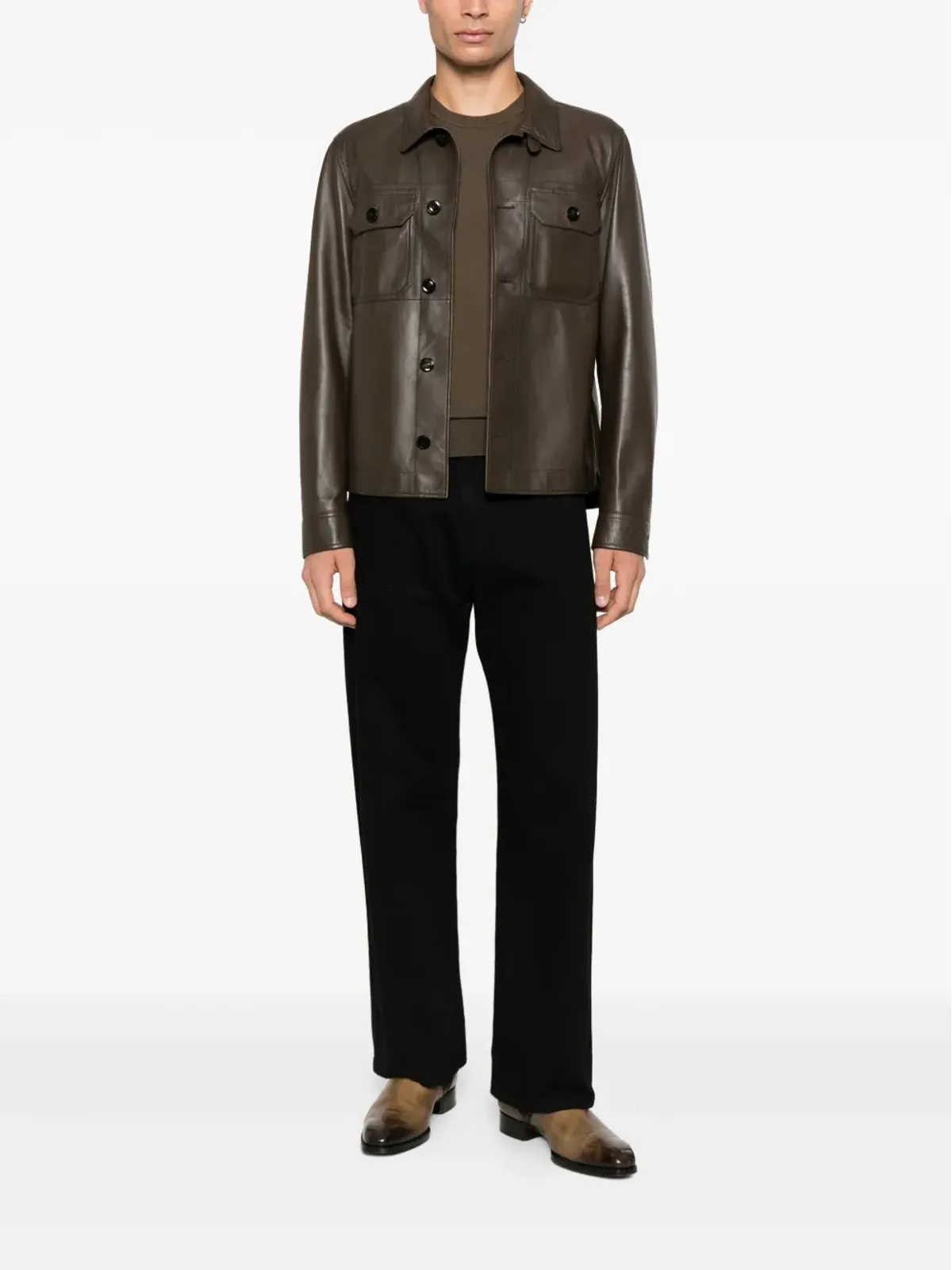 TOM FORD ウール クルーネックトップ - 画像2