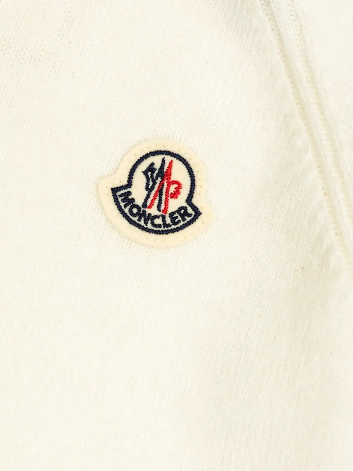 Moncler Enfant ロゴパッチセーター ホワイト - 画像4