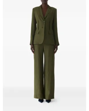 Jason Wu Collection シワ加工のシングルブレストブレザー（グリーン） - サムネイル2