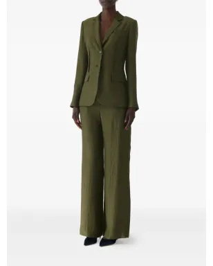 Jason Wu Collection シワ加工のシングルブレストブレザー（グリーン） - サムネイル3
