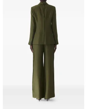 Jason Wu Collection シワ加工のシングルブレストブレザー（グリーン） - サムネイル4