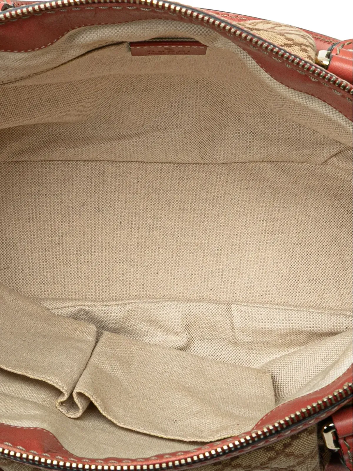 Gucci Pre-Owned Diamante Canvas Sukey サッチェル（ブラウン） - 画像5