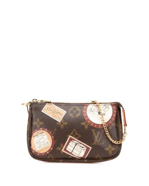 Louis Vuitton Pre-Owned モノグラム・パッチ ミニ・ポシェット・アクセソワーズ ハンドバッグ（ブラウン） - サムネイル1