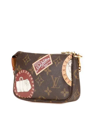 Louis Vuitton Pre-Owned モノグラム・パッチ ミニ・ポシェット・アクセソワーズ ハンドバッグ（ブラウン） - サムネイル3