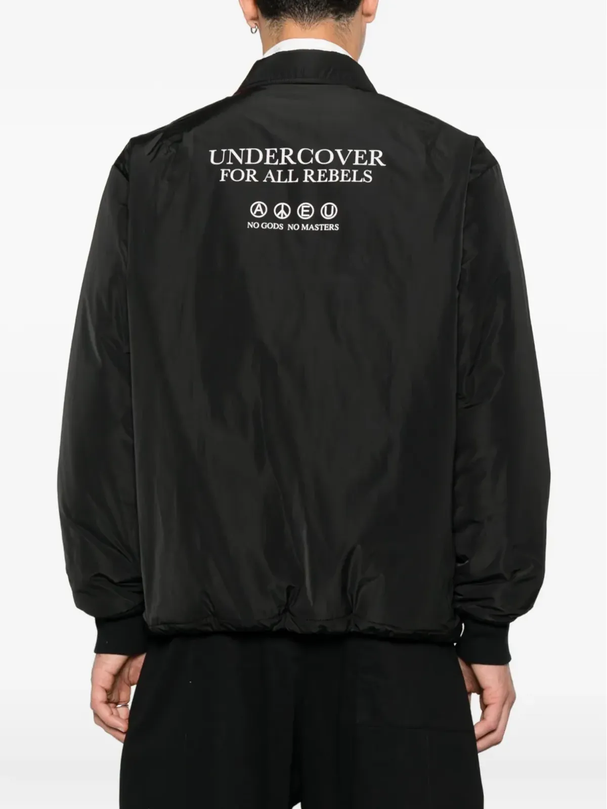 Undercover プレススタッド留めシャツジャケット - ブラック - 画像4