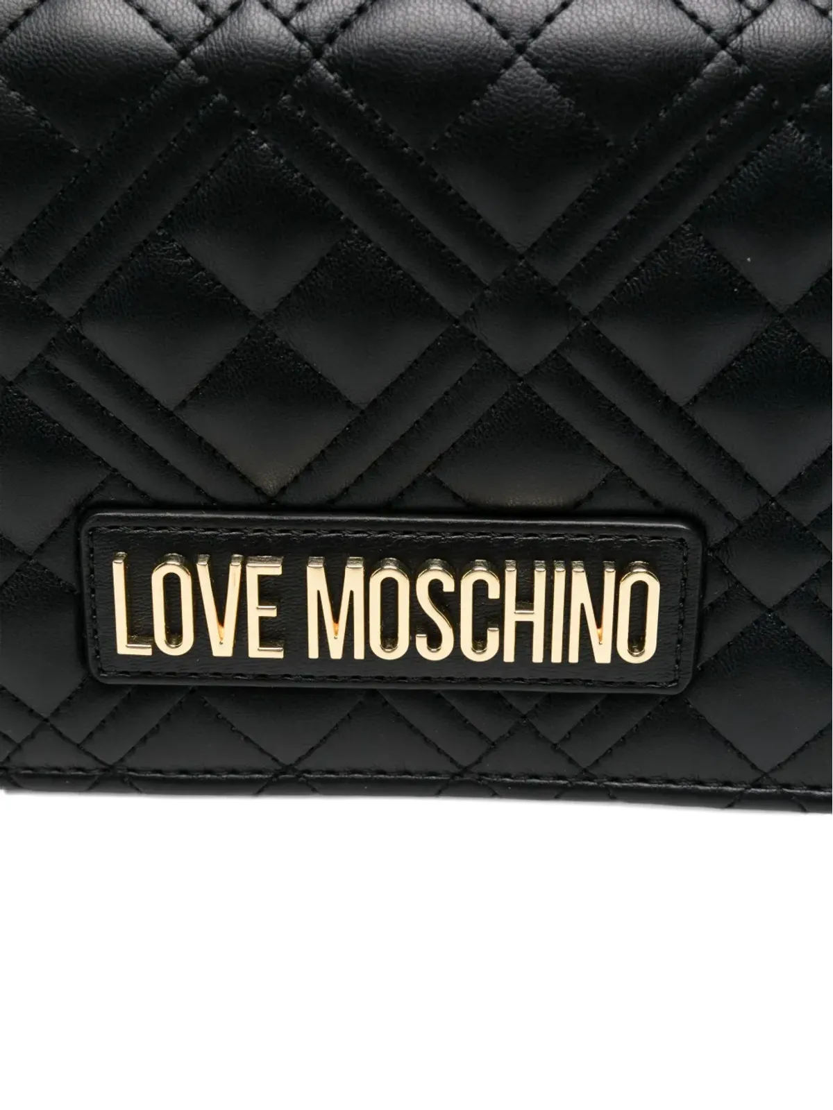 Love Moschino キルティング チェーン クロスボディバッグ - 画像4