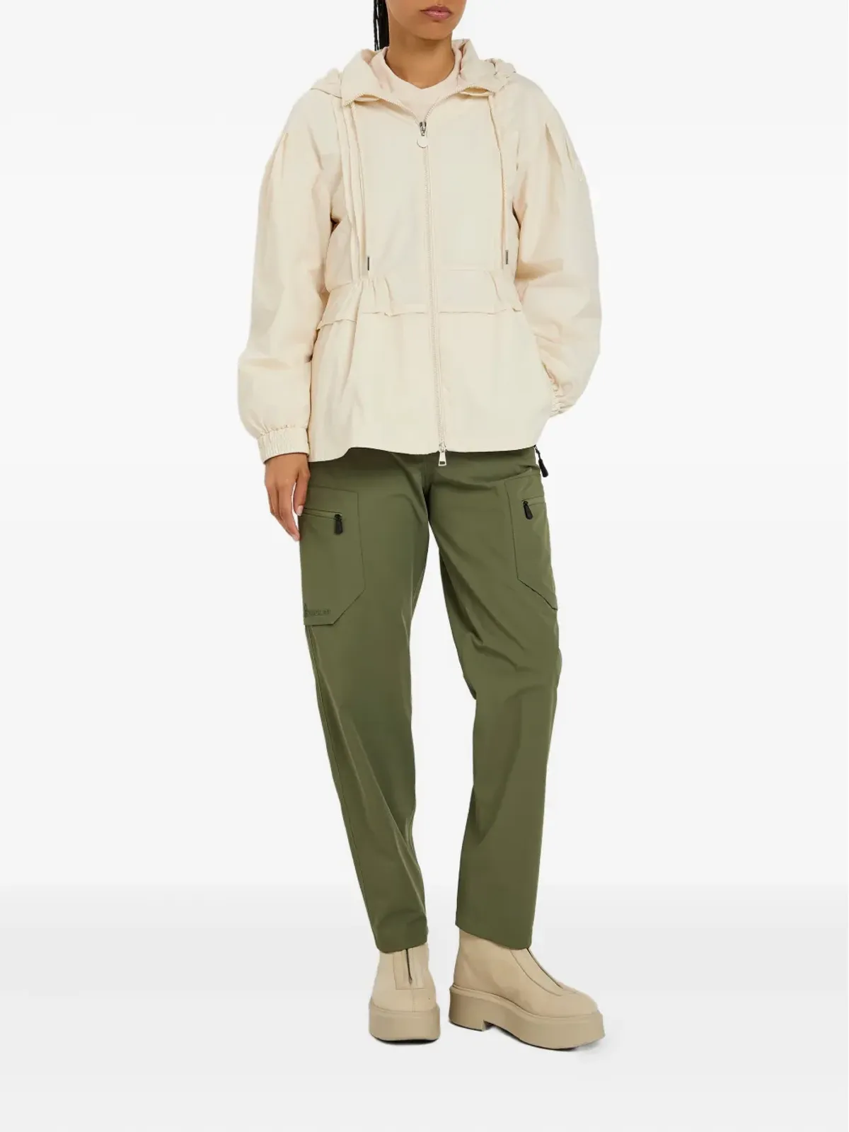 Moncler プリーツフード付きジャケット - 画像2