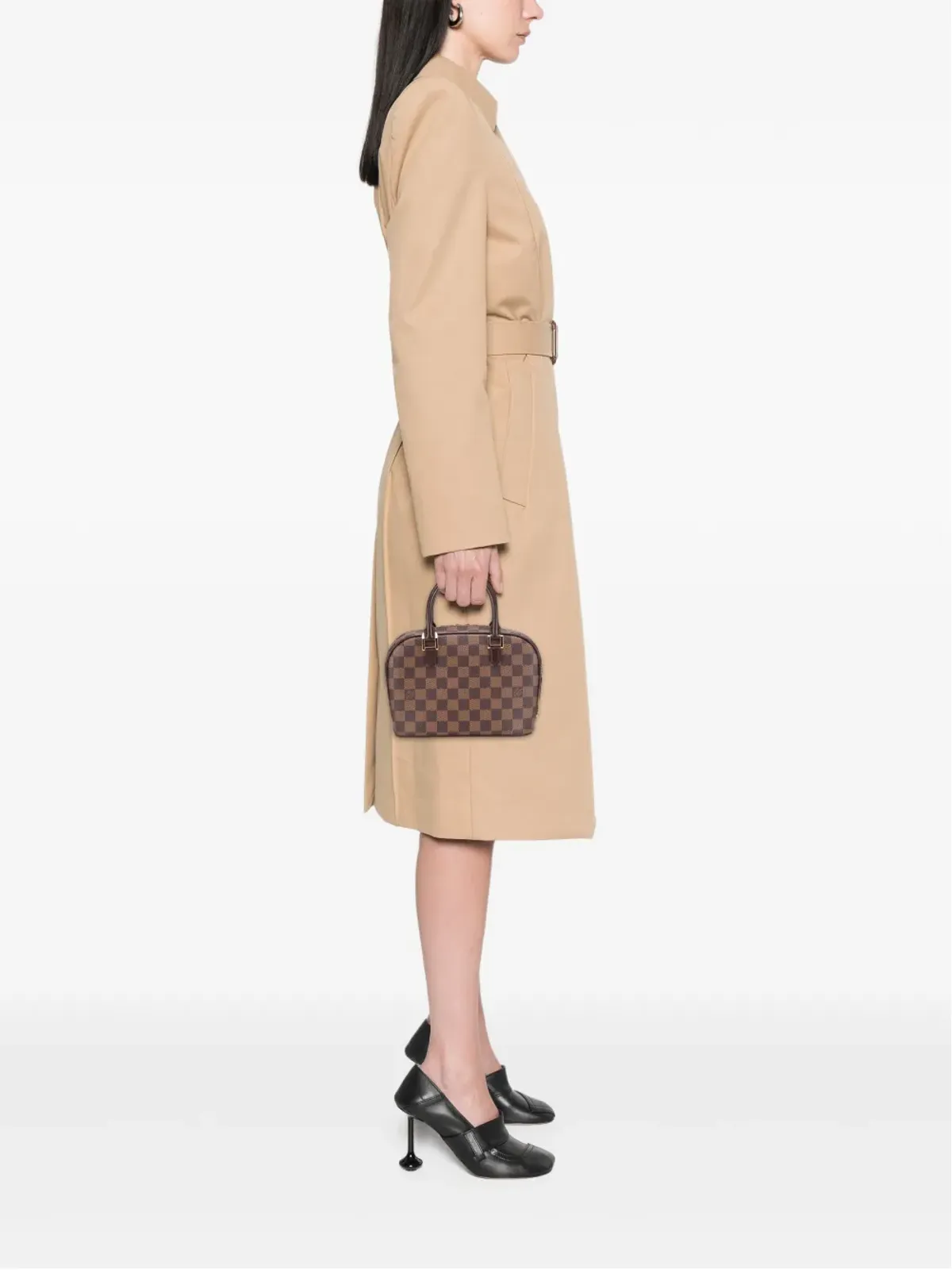 Louis Vuitton ビンテージ ダミエ・エベヌ ミニ・サリア ハンドバッグ - Brown - 画像2