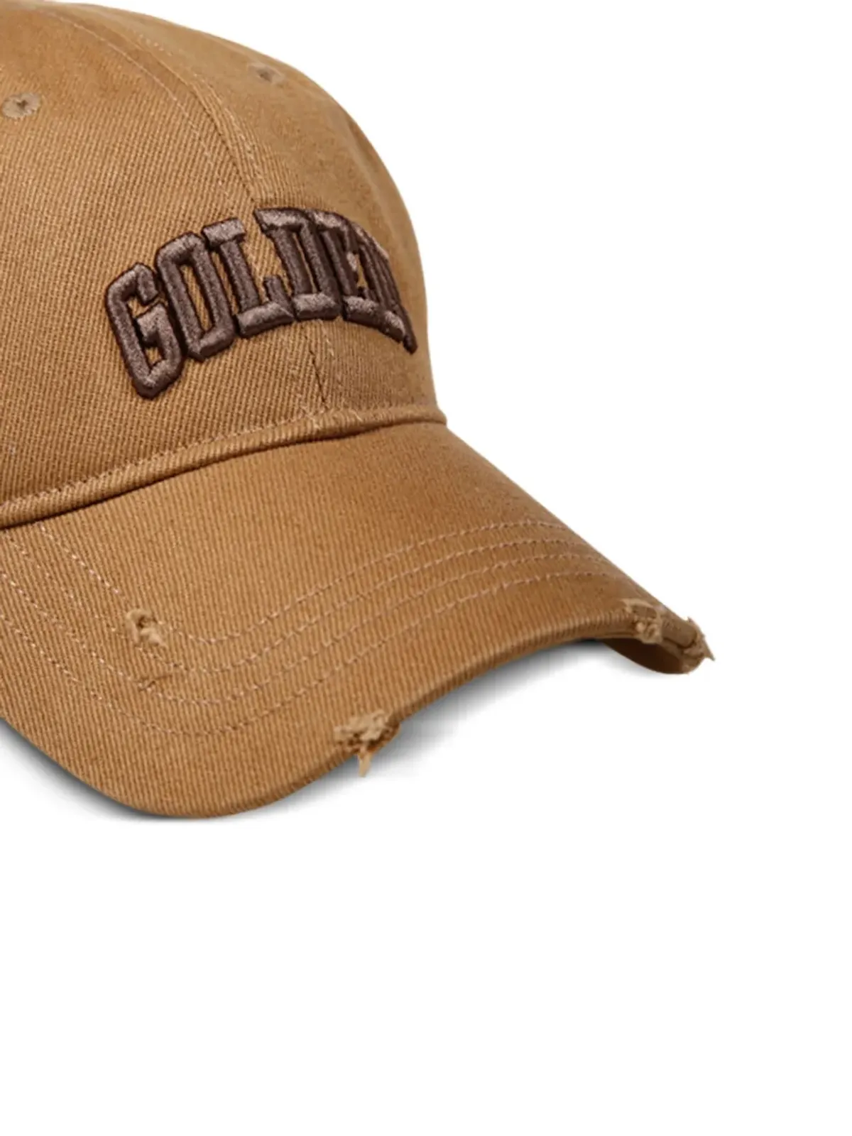 Golden Goose ロゴ刺繍ダメージ加工キャップ - 画像4