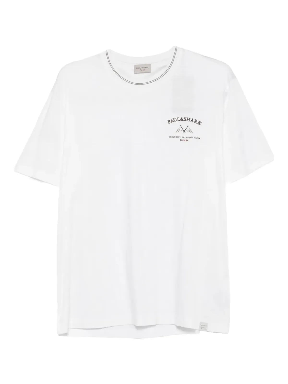 Paul & Shark ロゴ刺繍 クルーネックTシャツ - ホワイト - 画像1