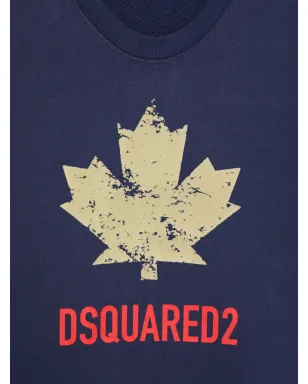 DSQUARED2 KIDS メープルリーフ柄スウェットシャツ - サムネイル3