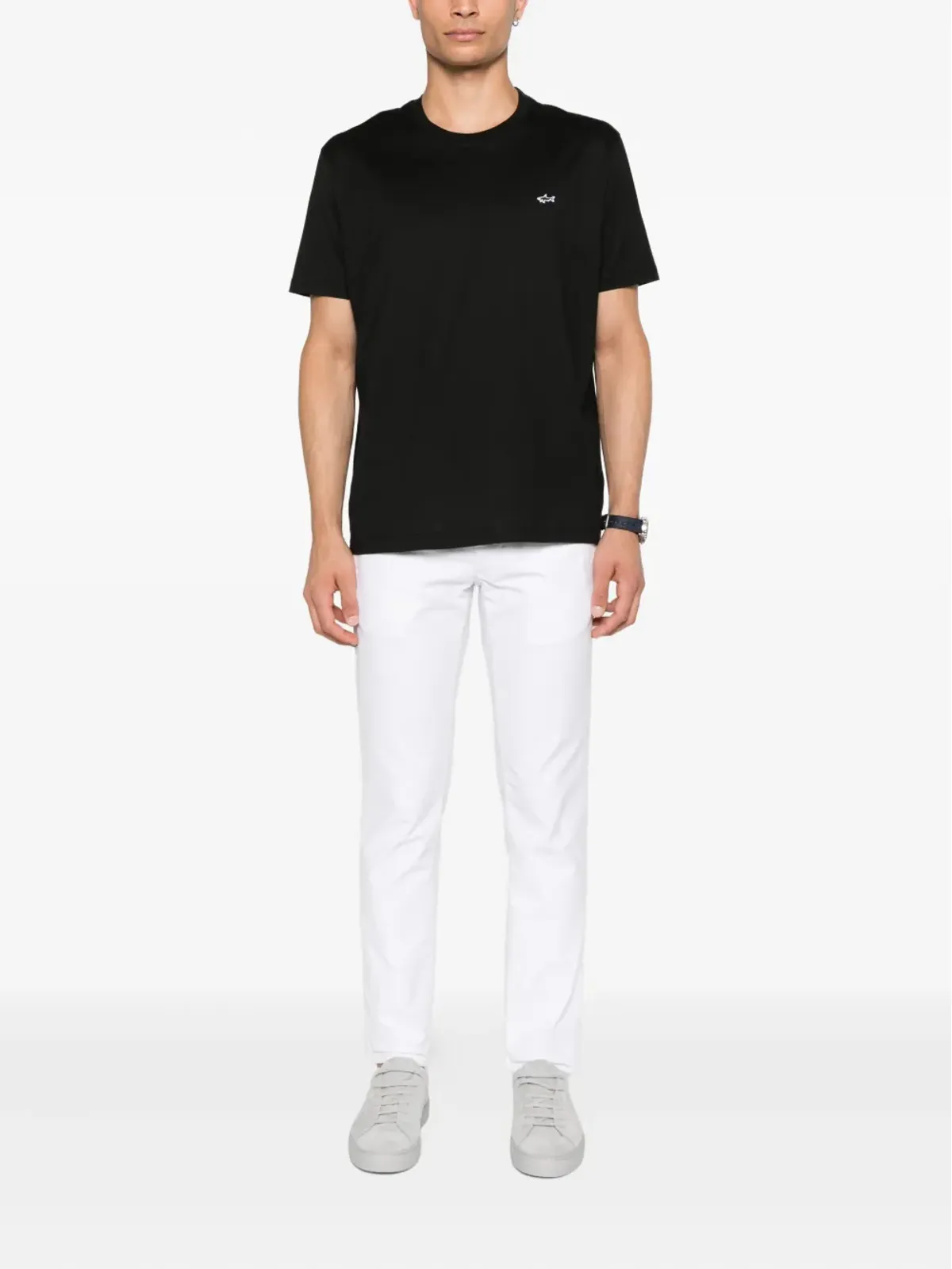 Paul & Shark シャークディテール コットン Tシャツ - 画像2