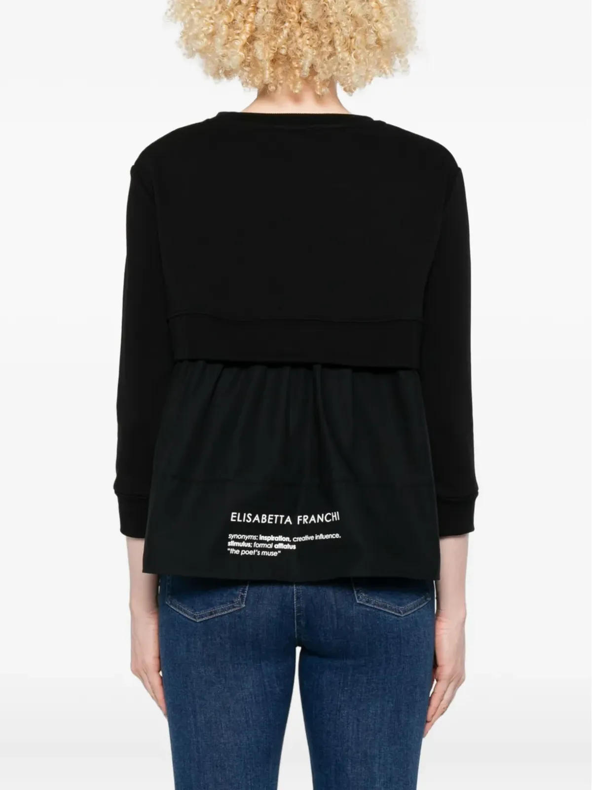 Elisabetta Franchi ボタンディテール Tシャツ - 画像4