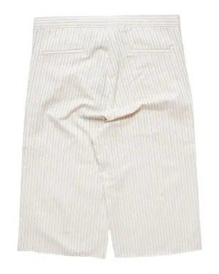 MM6 Maison Margiela ピンストライプショーツ ベージュ - サムネイル2