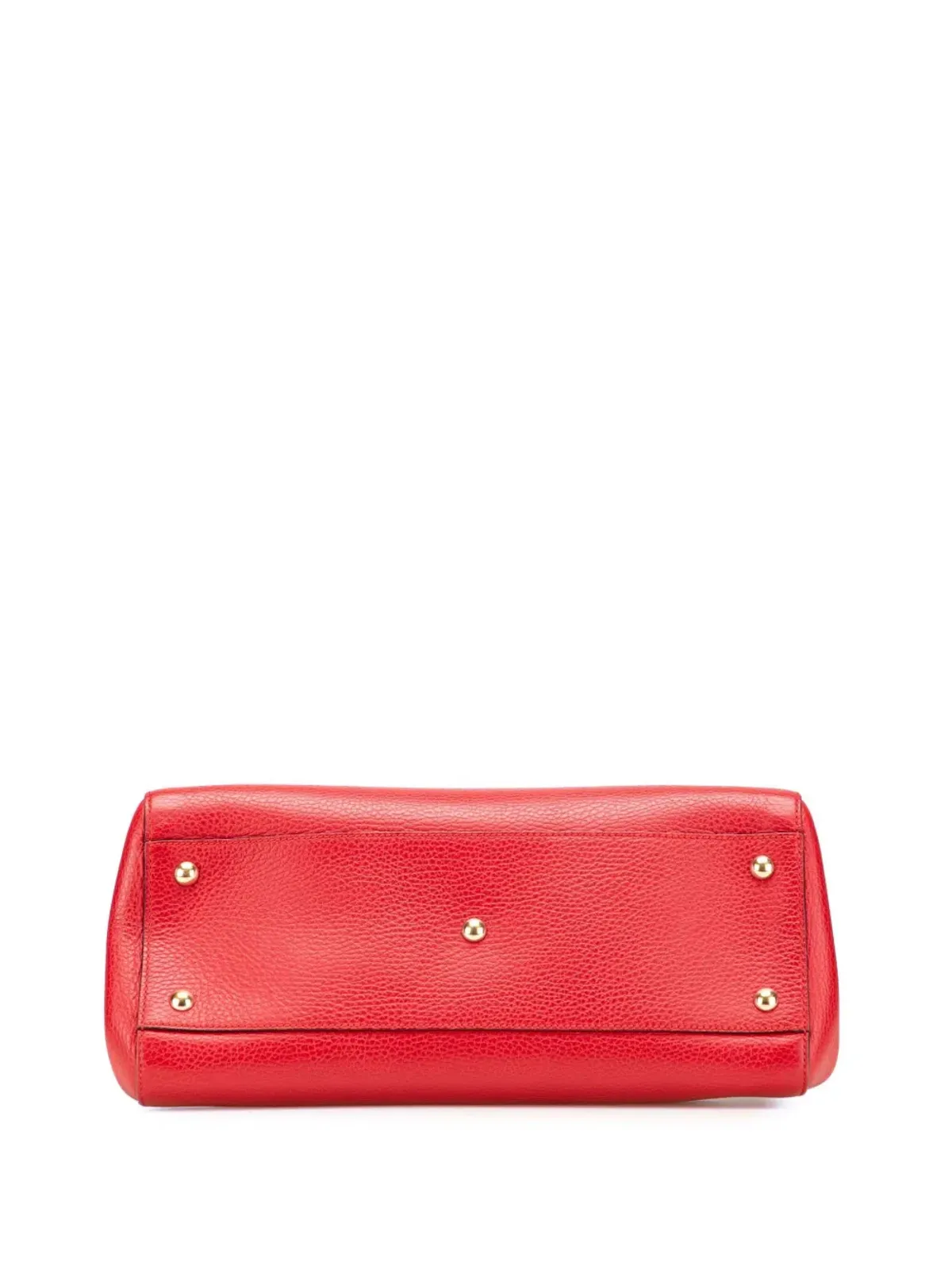 Gucci ビンテージ カーフスキン スイングトップハンドル サッチェル レッド - 画像4