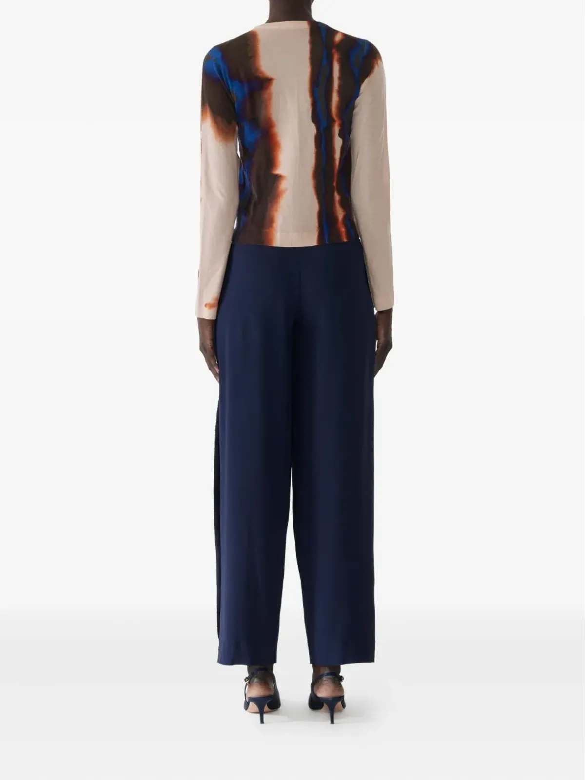 Jason Wu Collection Diffused Ombre Stripe ウールカーディガン - 画像3