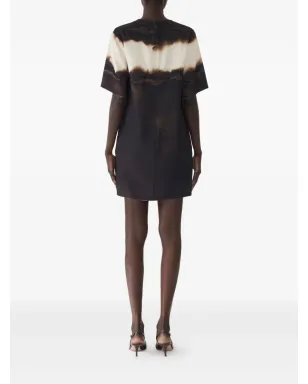 Jason Wu Collection グラデーションストライプ半袖シフトドレス - サムネイル4