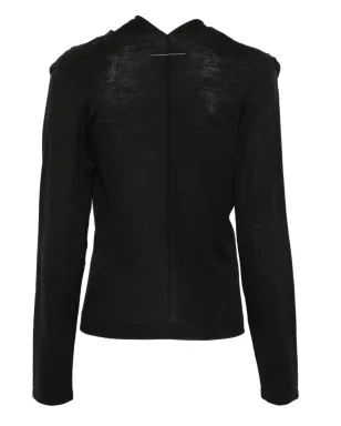 MM6 Maison Margiela フード付き長袖ジャンパー - Black - サムネイル2