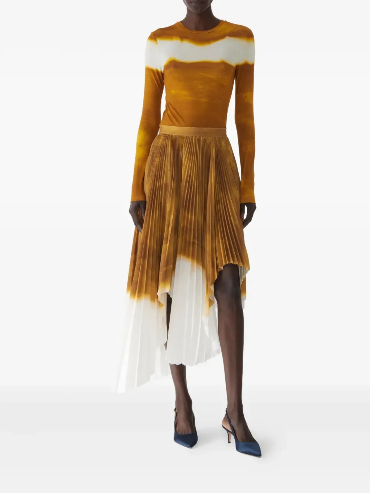 Jason Wu Collection ペインテッドストライプ長袖Tシャツ - 画像2
