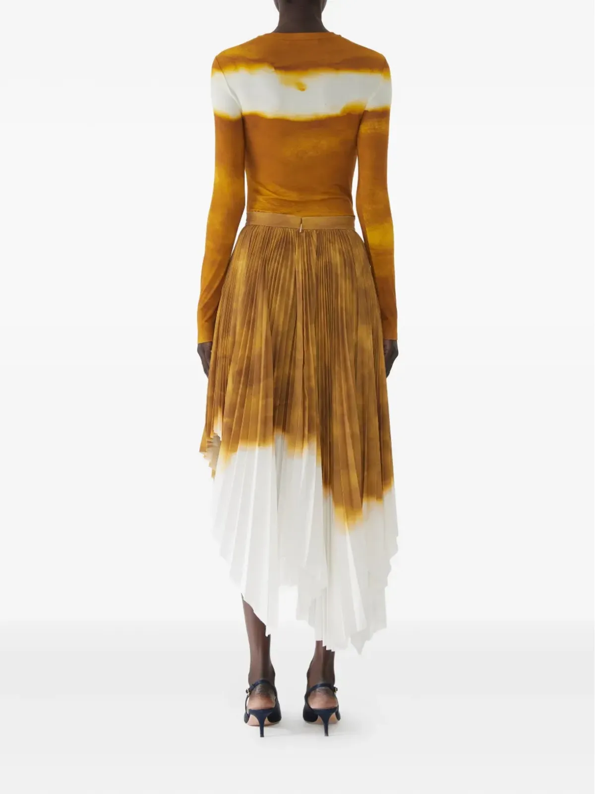 Jason Wu Collection ペインテッドストライプ長袖Tシャツ - 画像4